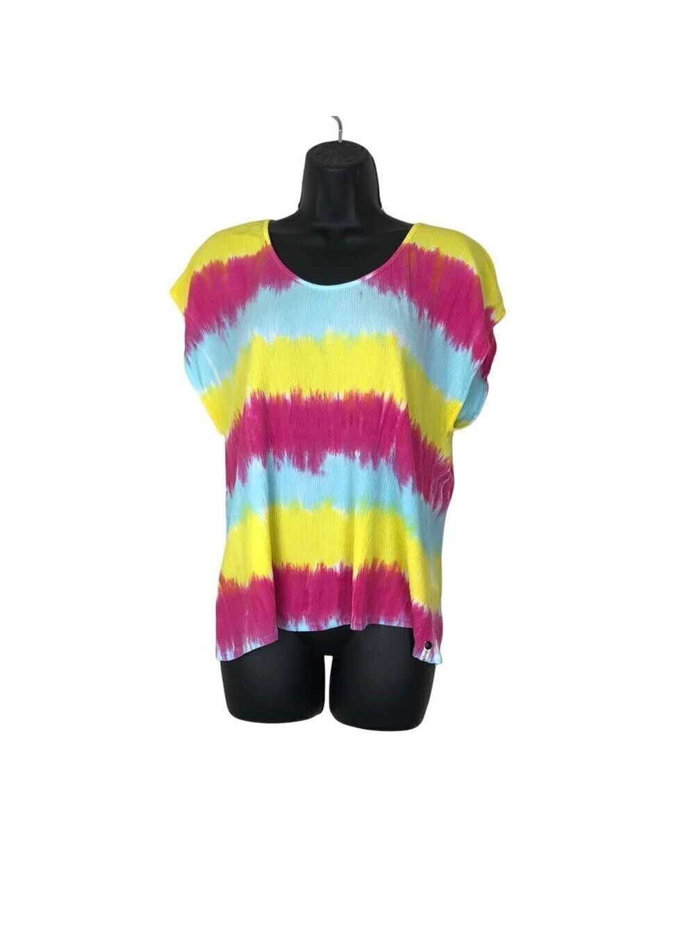 One Teaspoon Colourful Oversized 100% Rayon Sleeveless Top Size XXS